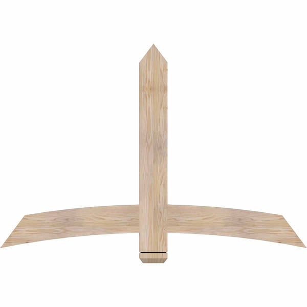 Ekena Millwork Bellingham Smooth Timber Gable Bracket, Douglas Fir, 60"W x 40"H x 1 1/2"D x 5 1/2"F, 16/12 Pitch GBW060X40X0206BEL00SDF - main